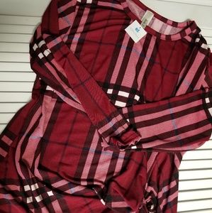 Long sleeve plaid
